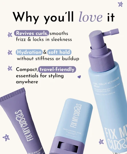 Frizz Control Stick + Frizz Finishing Wand + Curl Gelly Activator Spray Bundle - Image 6